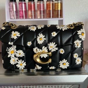SOLD COACH quilted tabby 26 daisy rare